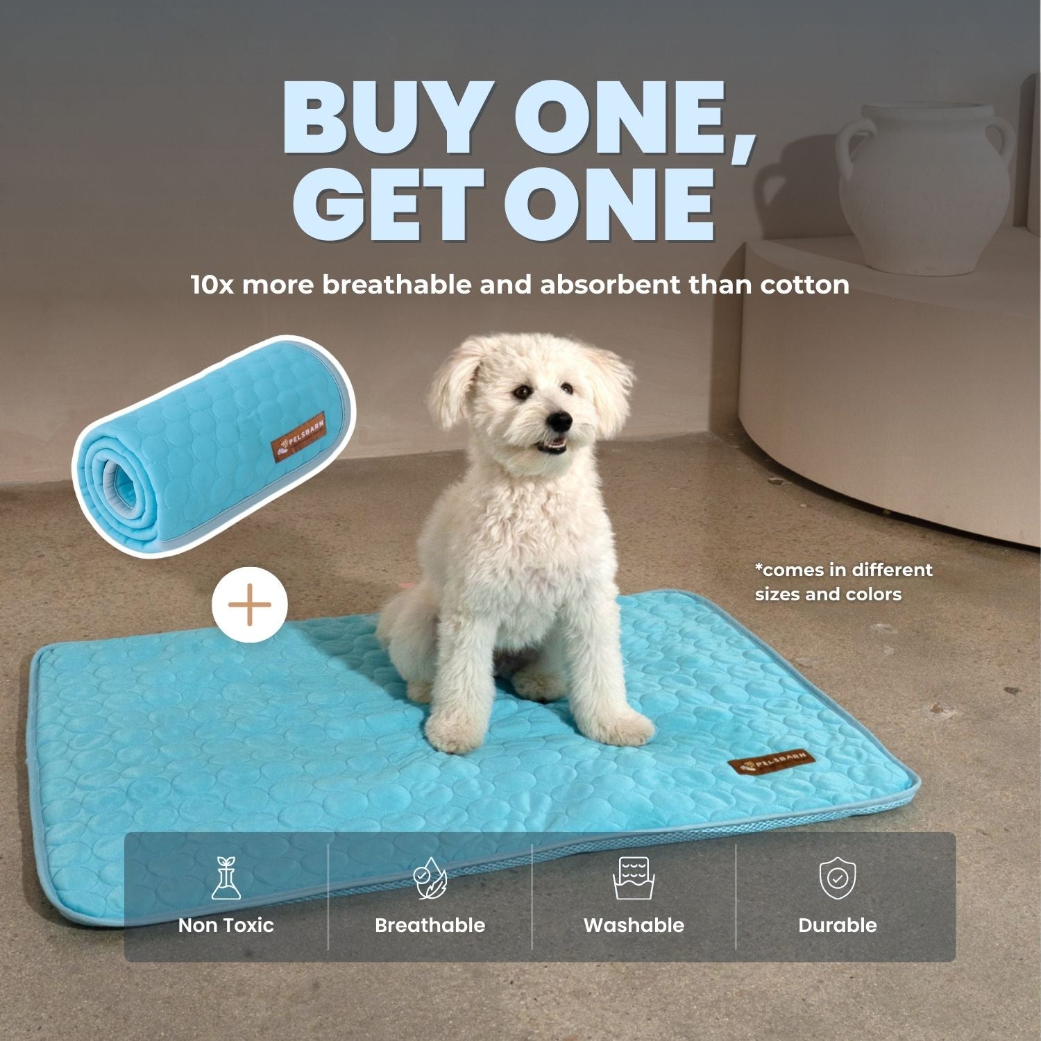 ChillPaws – Self-Cooling Pet Mat (1+1)