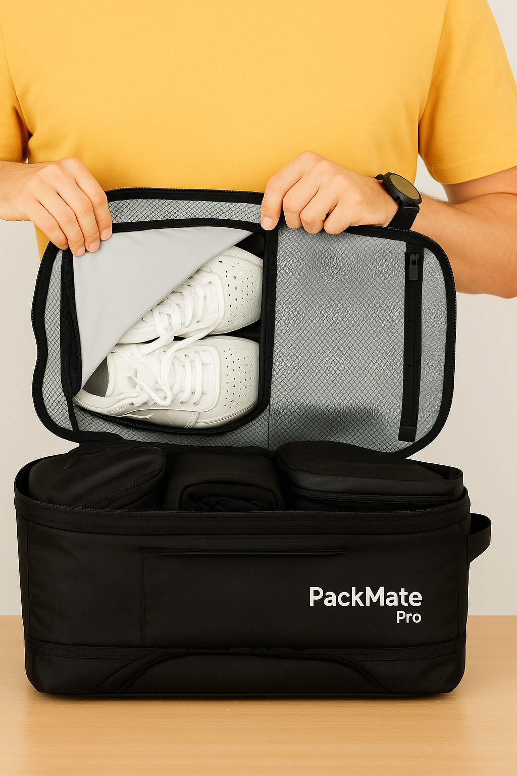 PackMate Pro – Smart Compression Travel Bag with Built-In Air Pump