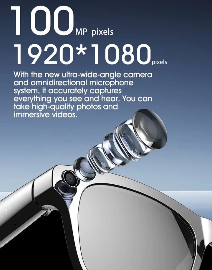 NxtGen AI Smart Glasses – 4K Camera, Bluetooth Calls & Real-Time Voice Assistant