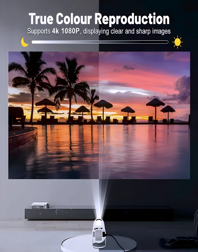 LumiCast Smart 180° Mini Projector - Your Theater, Anywhere
