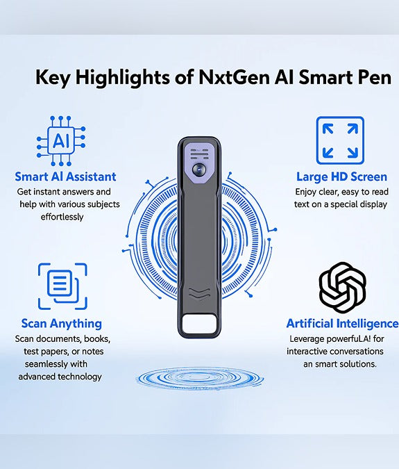 NextGen AI Pen – Instant Answers, Real-Time Translation & Smart Scanning