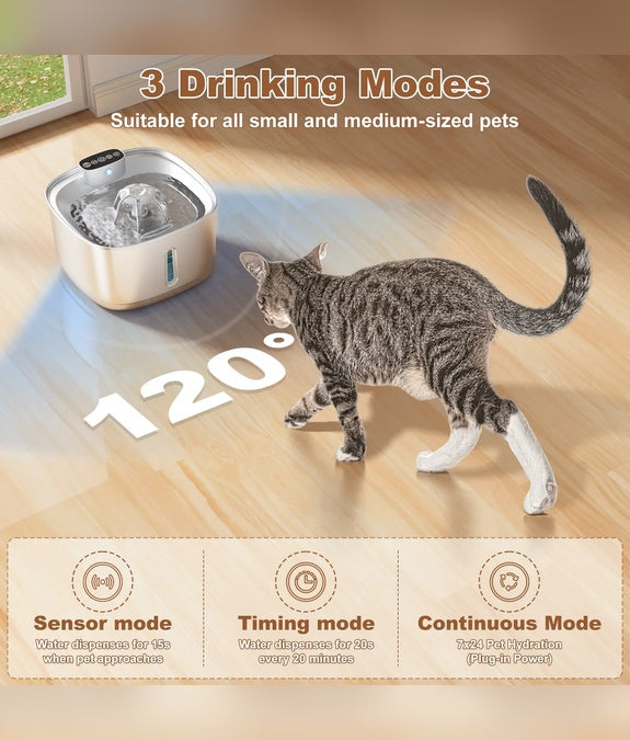 LuxeFlow - Wireless Fountain For Cats & Dogs