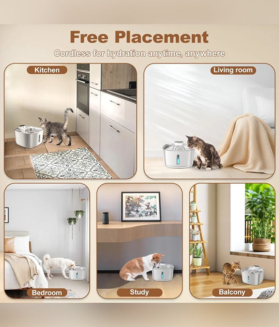 LuxeFlow - Wireless Fountain For Cats & Dogs