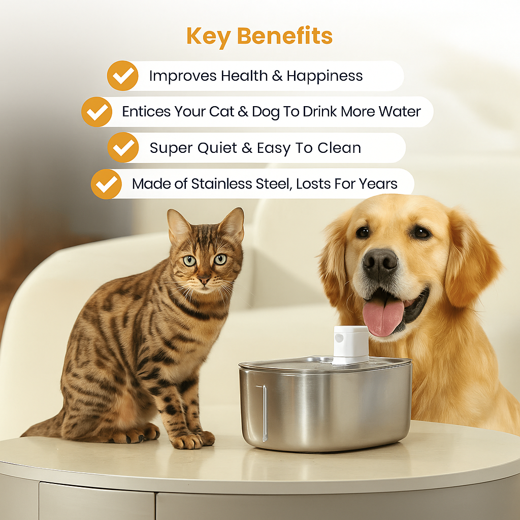 LuxeFlow - Wireless Fountain For Cats & Dogs