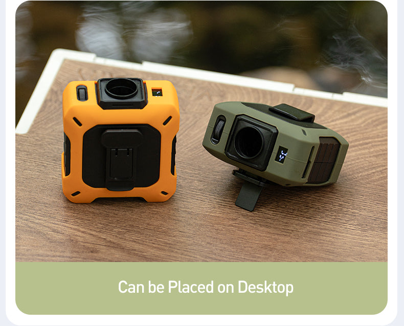 Coolbelt Pro – Wearable Waist Fan & Power Bank with Desktop Stand